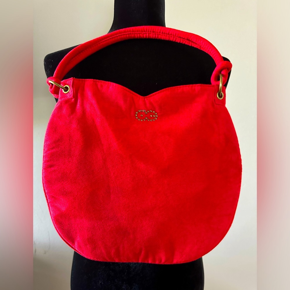 Vintage Escada Red Shoulder Bag